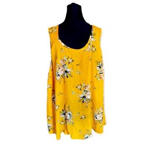Torrid Gold Floral Tank